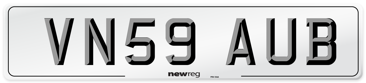 VN59 AUB Number Plate from New Reg
